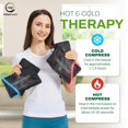 thumbnail image 4 of 4 Pack Reusable Ice Packs for Injuries - Soft Ice Pack with Velvet Soft Fleece Fabric | Flexible Hot and Cold Gel Ice Pack Set- Cold Packs for Injuries, Knee, Back, Neck Pain - 10 x 6, Black, 4 of 7