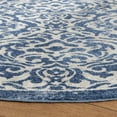 thumbnail image 3 of SAFAVIEH Brentwood Dilara Damask Area Rug, 3' x 3' Round, Navy/Cream, 3 of 5