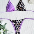 thumbnail image 6 of REORIAFEE Vintage Swimsuit for Women Vintage Bathing Suit Slim Hollow Out Bikini Set Purple S, 6 of 8