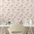 thumbnail image 2 of Ambesonne Romantic Peel & Stick Wallpaper for Home, Flowers Vintage Spring, 13"x100", Cream Blush, 2 of 5