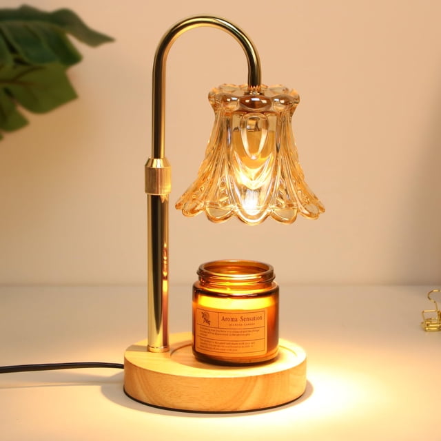 Calentador de velas aromáticas Lamp GEEZO con temporizador y atenuador