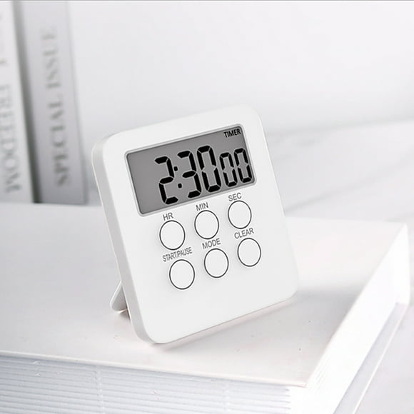 Digital Timer Clock Magnetic Cooking Countdown Alarm 24 Hours with LCD Screen Mute Mode for Studying Sports Office Classroom Library