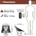 thumbnail image 4 of YIZI-LITE :Lightweight Camping Chair (Orange), 4 of 7