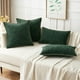 thumbnail image 5 of Fundas de almohada decorativas MIULEE 51 x 51 cm, 2 unidades, color verde oscuro, 5 of 6