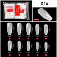 thumbnail image 2 of 500PCS French Point Ballet Nail Clear Gelly Tips Soft Gel Full Cover Nail Tips, 2 of 2