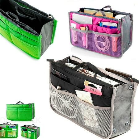 ATB - Women Pocket Large Travel Insert Handbag Tote Organizer Tidy Bag Purse Pouch New - www.neverfullmm.com