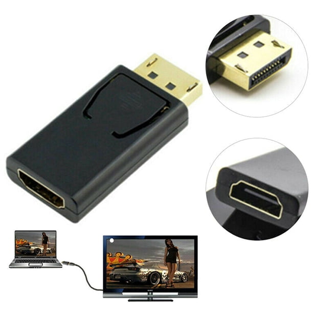 Display Port DP Male To HDMI Female Flat Adapter Connector Converter