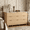 Natural Oak, variant on Danpinera Home 55" Mid-Century Modern 9-Drawer Dresser, Fluted Natural Oak Wood Chest of Drawers, Push-to-Open Bedroom Storage