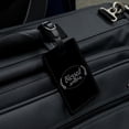 thumbnail image 4 of Blessed Halo On Black Rectangle Leather Luggage Card Suitcase Carry-On ID Tag, 4 of 7