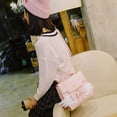 thumbnail image 3 of Bolso bandolera Kawaii para niñas, bonito bolso con cremallera y asa superior, bolso de moda para mujer, bolso de hombro, bolso cuadrado pequeño con alas de Ángel simples a la moda JAMW Sencillez, 3 of 5