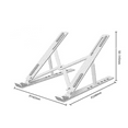 thumbnail image 2 of CCOCC 2PCS Laptop Stand Ergonomic Design for Health Hollow Design for Enhanced Cooling Desk Accessories Six Adjustable Heights Universal Compatibility Computer Stand, 2 of 5