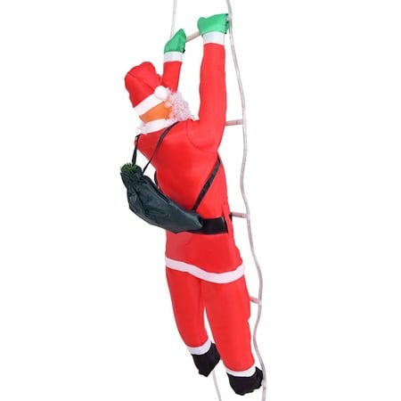 

Jianshyue Led Tube Ladder Climbing Santa Claus Doll Doll Pendant Window PendantY2209072265