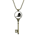 thumbnail image 1 of Sports Dancer Duet Dance Performance Key Necklace Pendant Tray Embellished Chain, 1 of 3