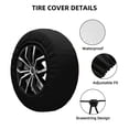 thumbnail image 2 of Honeii Casino Playing Cards Print Tire Covers, Waterproof Anti-UV Sun Snow Rain Tire Covers for Trailers, RV, Camper, SUV, Truck-14 inch, 2 of 6