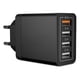 thumbnail image 4 of Cargador de pared USB, Quick Charge 3.0 33W/6A Cargador de pared rápido de 4 puertos Adaptador universal de cargador de pared USB múltiple para iPhone 12/11/XR/XS/X, Samsung Galaxy S21/S20/S10/S9/Not, 4 of 4
