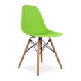 thumbnail image 2 of Modholic Eiffel Chair With Wood Legs, Green, 2 of 6