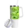 thumbnail image 2 of SKYSONIC 40oz Fresh Green Apple Tumbler With Lid And Straw Travel Coffee Mug Stainless Steel Insulated Thermal Tumblers Cup, 2 of 7