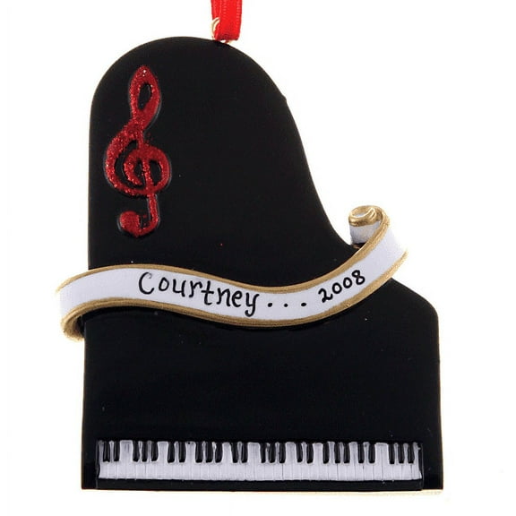 Piano Personalized Christmas Ornament DO-IT-YOURSELF