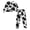 Cow Pattern, variant on Leopard Print Design Soft Womens Pjs Sets, Long Sleeve Long Sleeve Shirt and Pajama Pants for Loungewear Indoor