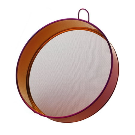 

Yoone Flour Sieve Anti-rust Portable Lightweight Round Flour Sieve Powder Sifter Mesh Baking Tool for Home