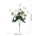 thumbnail image 4 of Msgweeeg Artificial Outdoor Flowers Valentines Day Gifts Outdoor Garden Spring Collection Artificial Flowers 7-Head Home Decor Wedding Photography Props Artificial Flowers, 4 of 7