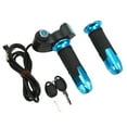 thumbnail image 1 of Electric Bicycle Throttle Handle, Real Time Accurate Twist Throttle Grip Automatic With Key For 12V To 99V Electric Vehicles Blue Handle Cover, 1 of 8
