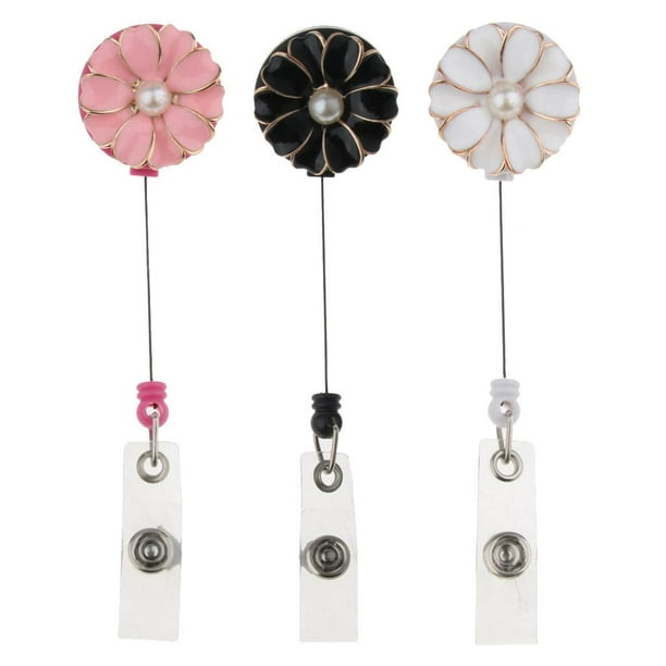 6Pieces Retractable Badge Holder with Alligator Clip, Badge Clips