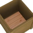 thumbnail image 6 of vidaXL Garden Planters 2 pcs Honey Brown 15.7"x15.7"x15.7" Solid Wood Pine, 6 of 9