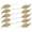 Gold, variant on Pack of 10 Flexible Holiday Leaves Set Christmas Tree Decors for Unique Christmas Tree Ornament with Easy Installation