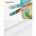 thumbnail image 6 of Tie Up Valance Curtain for Kitchen,Welcome to Summer Flowers Starfish Rod Pocket Short Curtains Adjustable Tie-Up Shade Valances,Classic Marine Life Window Treatment for Bathroom Living Room Bedroom, 6 of 8
