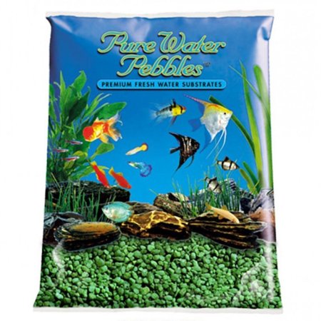 UPC: 0029904701554 | Pure Water Pebbles Aquarium Gravel – Emerald Green – 5 lbs (3.1-6.3 mm Grain)