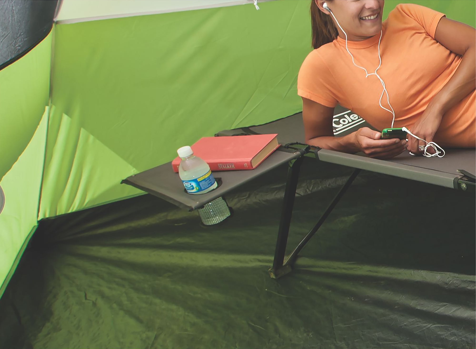 Coleman® Pack-Away® Camping Cot with Side Table