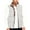 White, variant on Men's Solid Color Winter Quilted Vest Stand Collar Thick Sleeveless Jacket with Pockets Outdoor Warm Gilet Black Size L