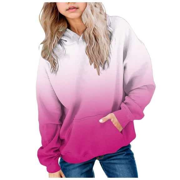 Plain Sweatshirt Crop Tops For Kids Girls Oversized Crewneck Sweatshirts Kids Fashion Fleece Drop Shoulder Pullover Hoodies Tops