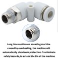 thumbnail image 3 of Conector Neumático De 10 Uds. Conector De Manguera En Forma De L De Plástico Y Metal Pl8-02 Conector Libremente Ajustable Con Buena De Sellado Vogacara TO001531-00, 3 of 6