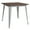 Silver, variant on Flash Furniture Toby 31.5" Square Black Metal Indoor Table with Walnut Rustic Wood Top