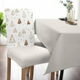 thumbnail image 2 of Chair Covers for Dining Room Set of 6,Vintage Christmas Tree Stretch Seat Protector Removable Washable Chairs Slipcovers for Kitchen Banquet Wedding Hotel,Winter Snowflake on Linen, 2 of 6