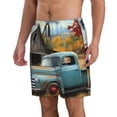 thumbnail image 2 of Fotbe Vintage Truck Farm Scene Trajes de Baño Estampados para Hombre, Shorts de Verano de Secado Rápido, Ropa de Playa, Bañadores-XX-Large, 2 of 6