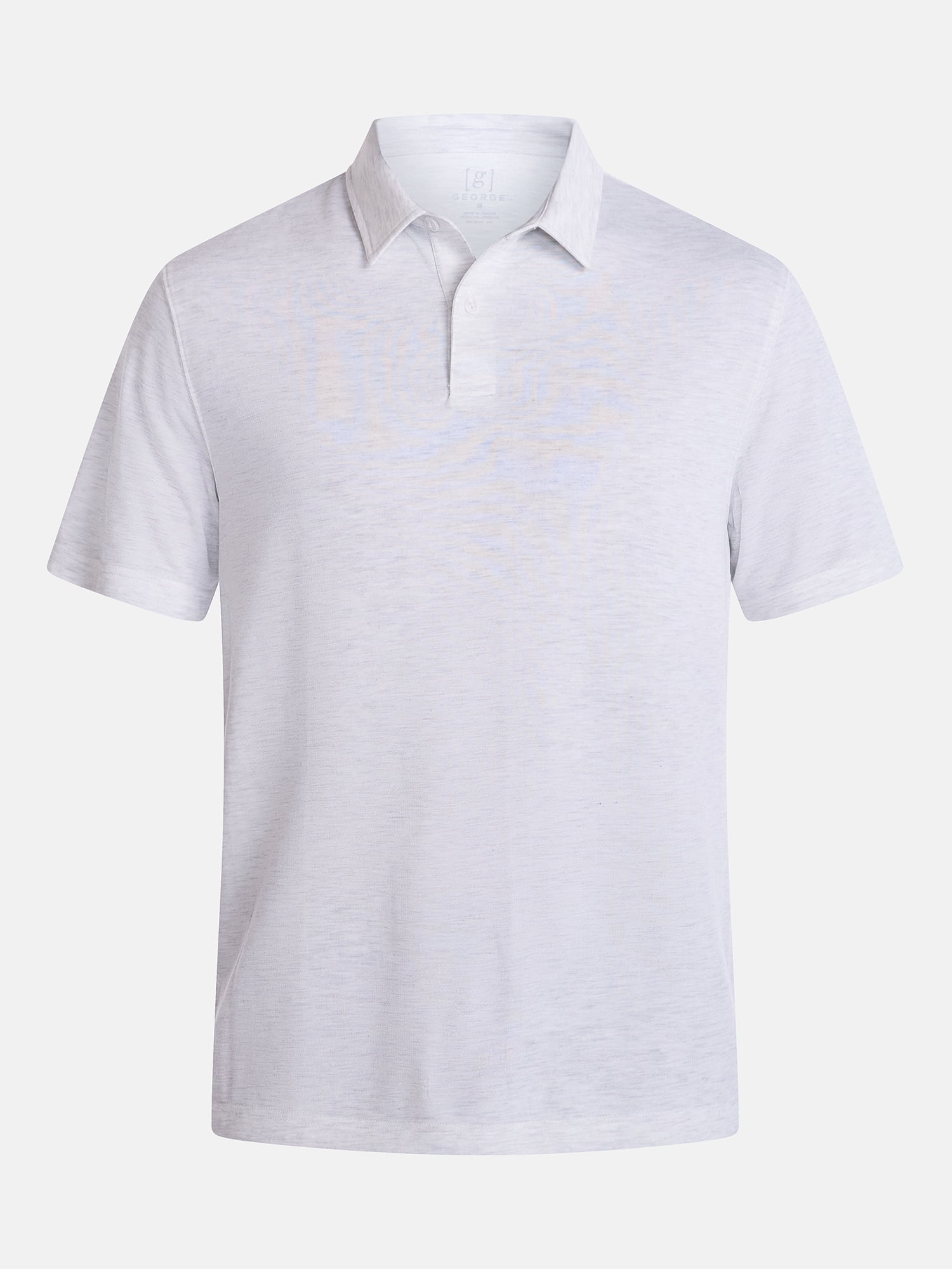 George Men's and Big Men's Double Knit Polo Shirt with Short Sleeves, Sizes S-5XL