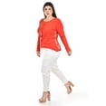 thumbnail image 2 of Blusa con espalda de encaje Roman Fashion / Tallas Extras, 1552 (Naranja) naranja 42, 2 of 6