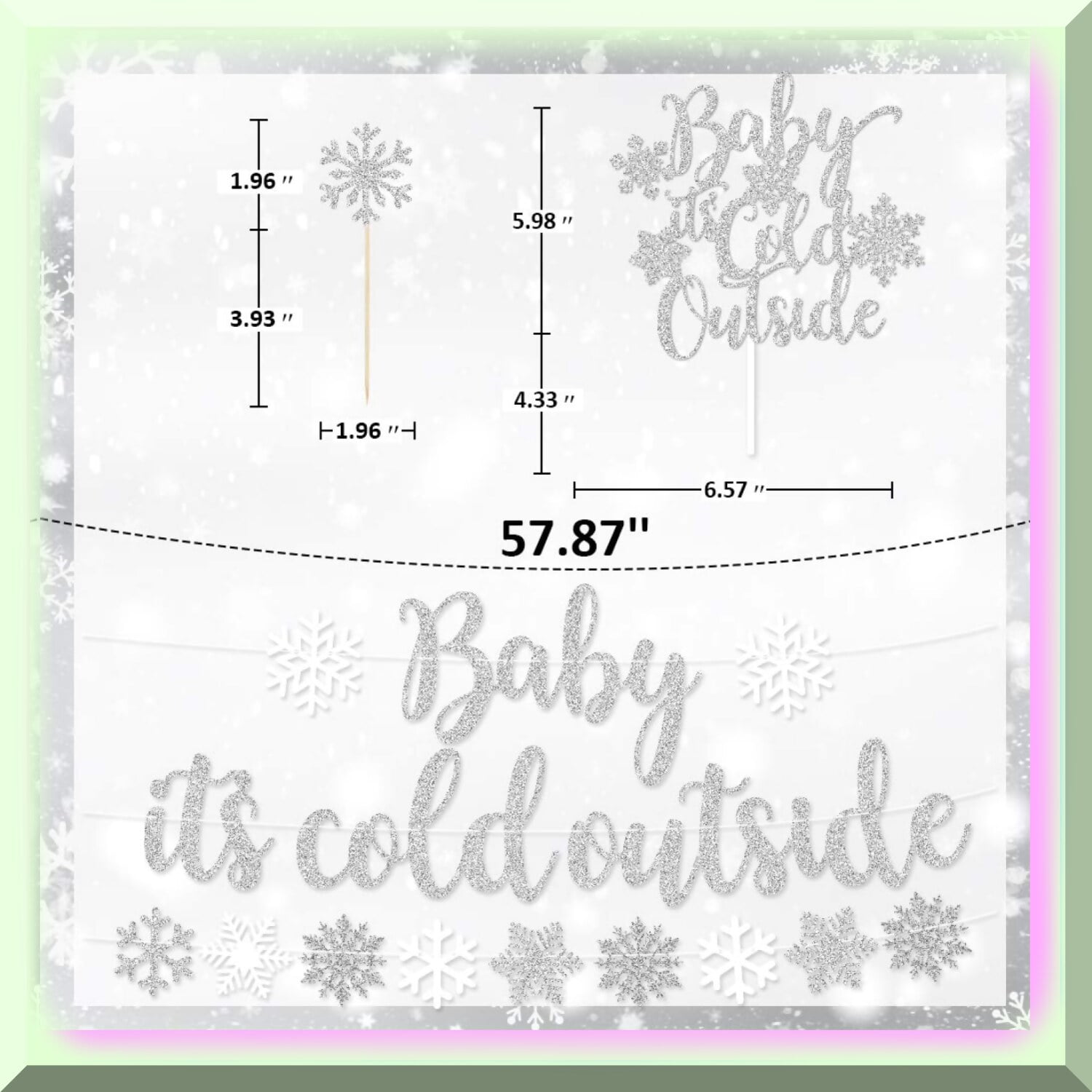 Lot De 12 Ballons En Aluminium Flocon De Neige Pour Fête D'anniversaire Sur Le Thème De L'hiver - Ballons En Aluminium Pour Fête Prénatale, Anniversaire, Décoration De Maison