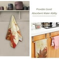 thumbnail image 3 of Vintage Fall Maple Leaves Hand Towels, Abstract Grunge Autumn Kitchen Towel Ultra Soft and Absorbent,Decorative Fingertip Face Towel for Bathroom Hotel, 2 PCS, 28.3"x 14.4", 3 of 6