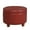 Red, variant on HomePop Large Leatherette Storage Ottoman, Multiple Colors