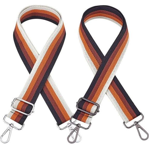 2pcs 72x3.7cm Crossbody Adjustable Straps for Purses Handbags Camera Guitar Multicolor Belt