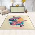 thumbnail image 3 of Non-Slip Area Rug 63x48in Indoor Washable Floor Mats Carpet Printed for Living Room, Bedroom, Home Decor Skeleton Playing Guitar, 3 of 7
