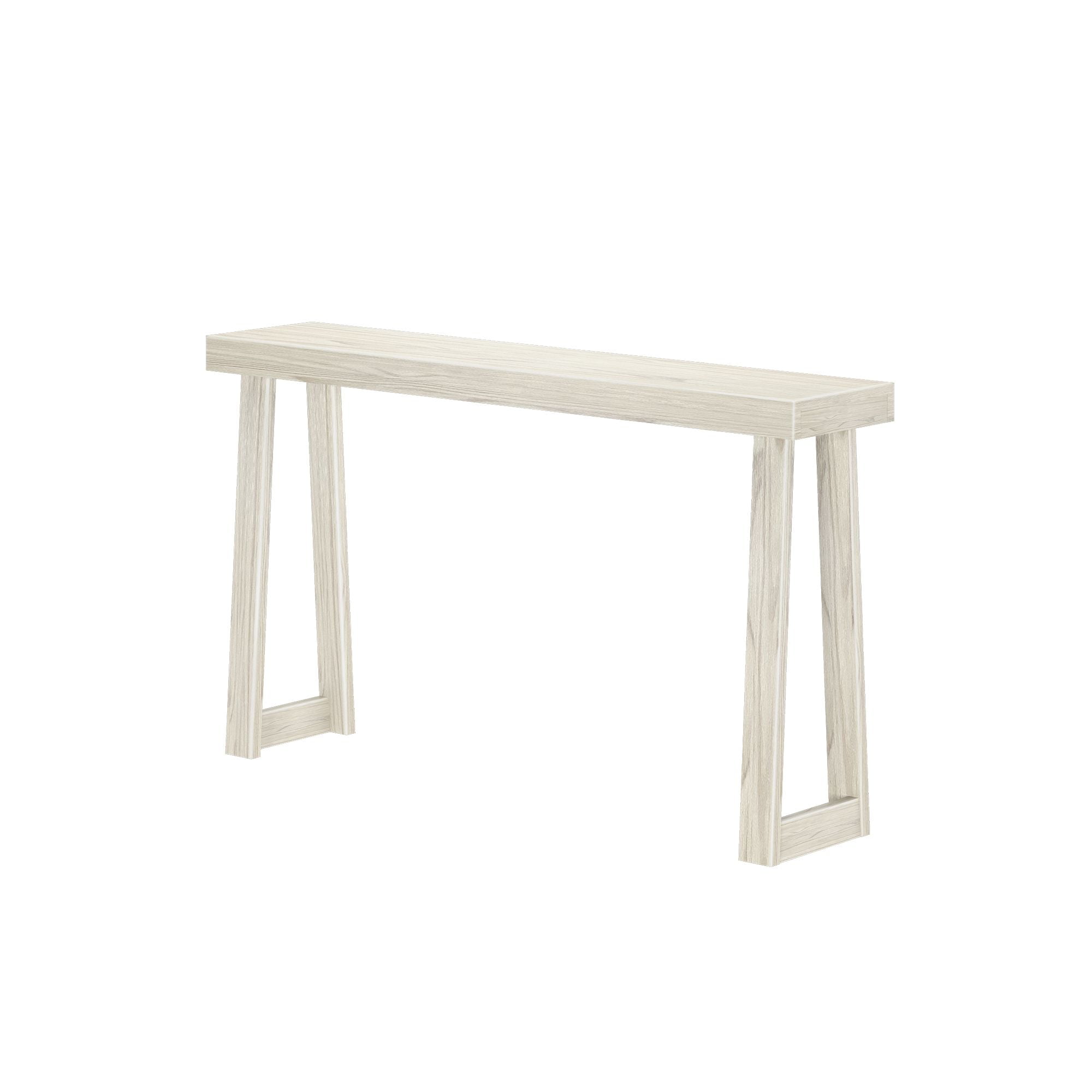 Plank+Beam Solid Wood 56" Console Table, Classic Entryway Table, Narrow Foyer Table
