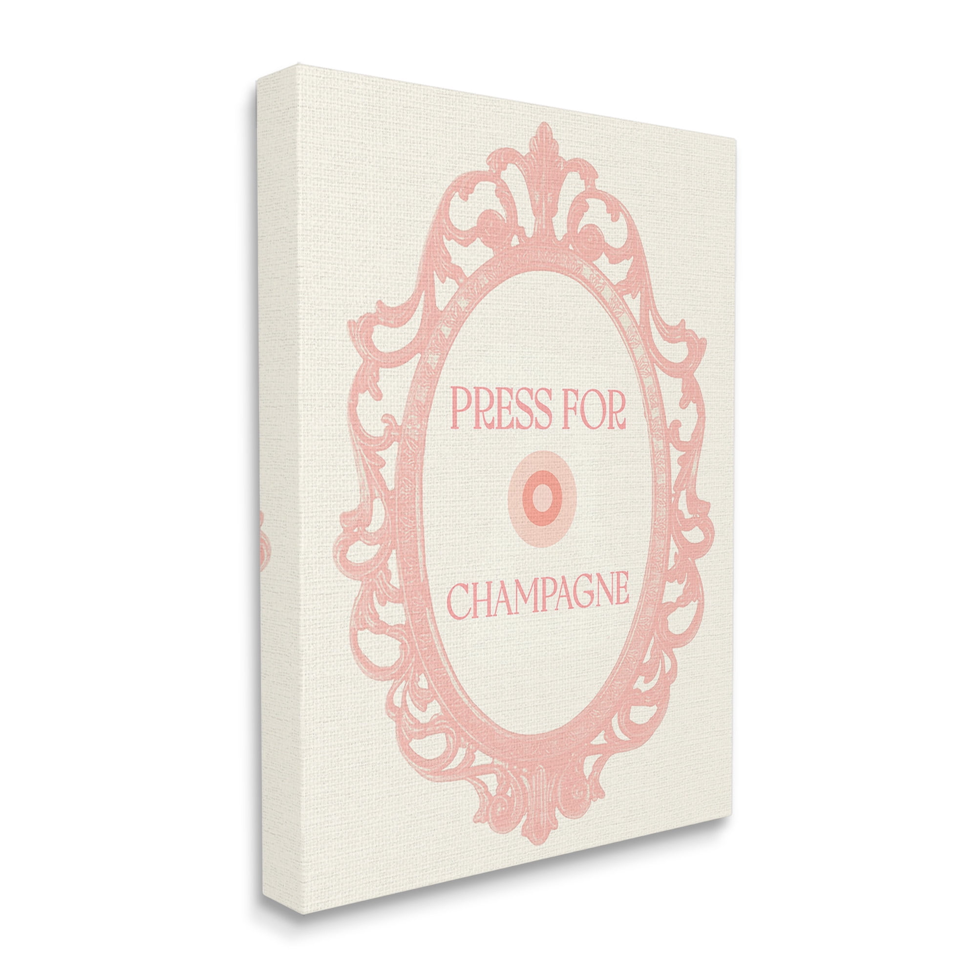 Stupell Industries Press For Champagne Food & Beverage Painting Gallery Wrapped Canvas Art Print Wall Art, 24 x 30