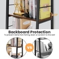 thumbnail image 5 of Librala Industrial Bookshelf 5-Tier, Home Office Bookcase Ladder Shelf, Freestanding Storage Shelves Rack Shelf Unit, Brown Ladder Bookcases with Metal Frame for Bedroom, Living Room, Kitchen, 5 of 9