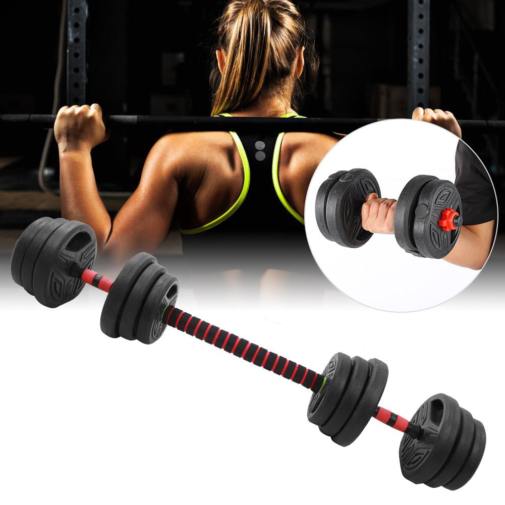 20KG Vinyl Dumbbell Set Bicep Weight Home Training Fitness Exercise Gym 44LBS 