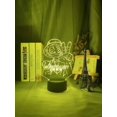 thumbnail image 1 of One Piece Luffy 3D Illusion Night Light Lamp Smart Touch, RGB Effect USB Cable Powered Creative 3D Japanese Anime Lamp, 1 of 5